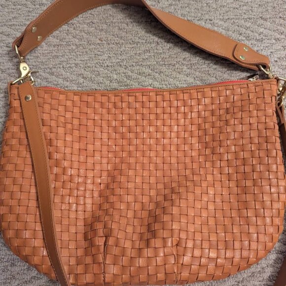 Clare V Handbags - Clare V Tan Woven Crossbody Bag